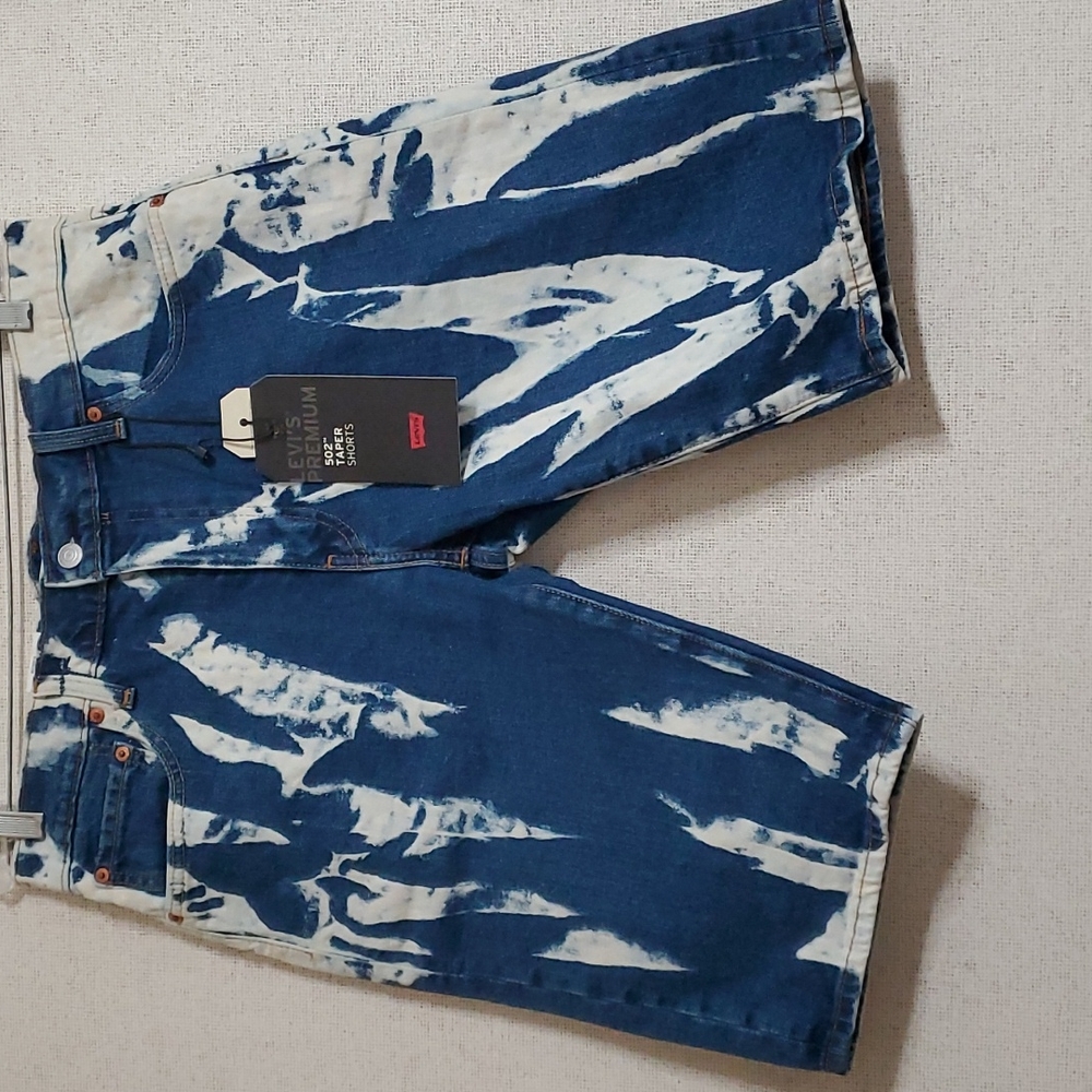 LEVI'S PREMIUM 502 Tie dye men Short 33 NWT